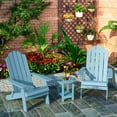 thumbnail image 6 of WINSOON 2-Tier Side Table Adirondack Table End Table with Storage Shelf Baby Blue, 6 of 7