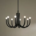 thumbnail image 4 of 52550BK Kichler Lighting Odensa - 8 Light Chandelier-20 Inches Tall and 29.25 Inches Wide-Black Finish, 4 of 5