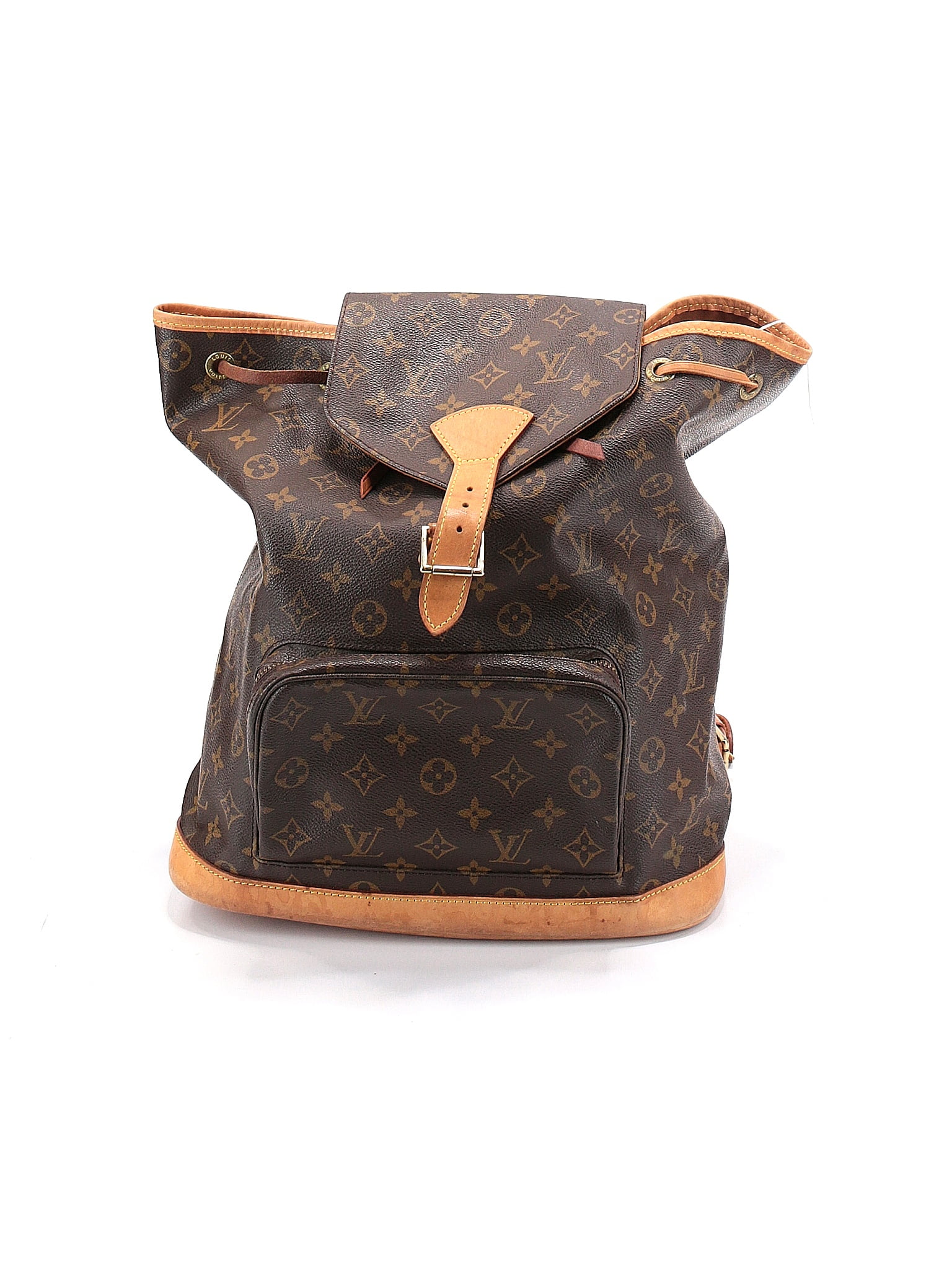 Pre-owned Louis Vuitton Fabric Backpack In Brown