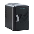 thumbnail image 1 of 4L Portable Mini Fridge, 12V/120V Dual Voltage Car Home Refrigerator, Unique Wave Pattern Door Cosmetic Skincare Fridge with Inner Partition Storage Shelf, 1 of 6
