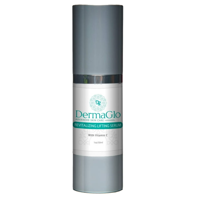 Derma Glo - Cuidado avanzado de la piel - Suero reafirmante revitalizante - Arrugas suaves y líneas finas - con vitamina C y manzanilla - 1oz/30ml
