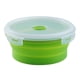 thumbnail image 1 of Recipiente redondo plegable para alimentos con tapa hermética para acampar. medio 500ML verde, 1 of 5