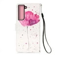 thumbnail image 4 of SaniMore Magnetic Flip Wallet Case for Samsung Galaxy S23 6.1", RFID Blocking Card Holder Painted Pattern PU Leather Cover with Kickstand & Wrist Strap Shockproof Protective Shell, Flower, 4 of 6