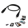 WINDLAND DC Power Jack Female to Mini USB 5pin Male DC Power Supply ...