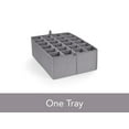 thumbnail image 4 of Covermates Keepsakes - Adjustable Zip-Top Storage Box - Configurable FlexGrid Compartments - Heavy Duty Polyester- Reinforced Handles - Stackable Design - Indoor Storage, Grey Heather, 4 of 8