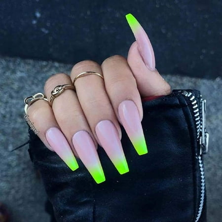 Fake Nail Coffin Shape Long 500pcs Clear Tips For Acrylic Nails French Lady 10 Sizes Half Cover False Nail Art Tips Artificial For Diy Nail Salon Walmart Canada