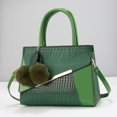 thumbnail image 5 of Bolso de mano de moda para mujer, bolso de hombro, bolso cruzado de cuero para mujer, bolso de mensajero de lujo con colgante de bola de pelo, bolsas para mujer, 5 of 5