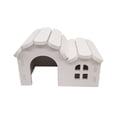 thumbnail image 2 of Walbest Hamster House Small Pet Habitat Hide Place, Fitness Circle, Rainbow Bridge, Swing, Seesaw Suitable for Gerbils, Purple Mouse Chewing Toys, Hamster Cage Accessories, 2 of 7
