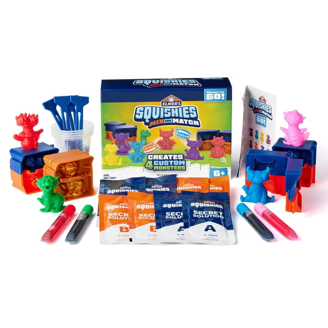 Squishy Toys Elmer's Squishies Mix and Match Kit de 24 piezas