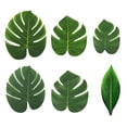 thumbnail image 3 of Boneless Monstera Leaf Hawaiian Party Monstera Green Plant Table Decoration, 3 of 6