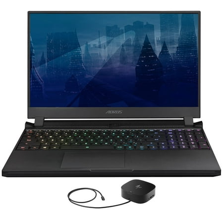 Gigabyte AORUS 15P Gaming/Entertainment Laptop (Intel i7-11800H 8-Core, 15.6in 300Hz Full HD (1920x1080), NVIDIA RTX 3070, 32GB RAM, Win 10 Pro) with G2 Universal Dock