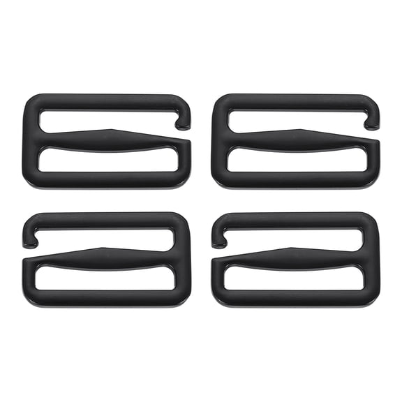 Uxcell 4 Pcs Wave Buckles, 27mm Metal G-Hook Backpack Strap Belt Hooks, Black