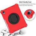 thumbnail image 4 of Kids Case for iPad 10th Gen 10.9" (2022),Shockproof EVA Kickstand Bracket Shoulder Strap Cartoon Kids Friendly Protective Case for iPad 10th Generation 10.9 inch, Red, 4 of 7
