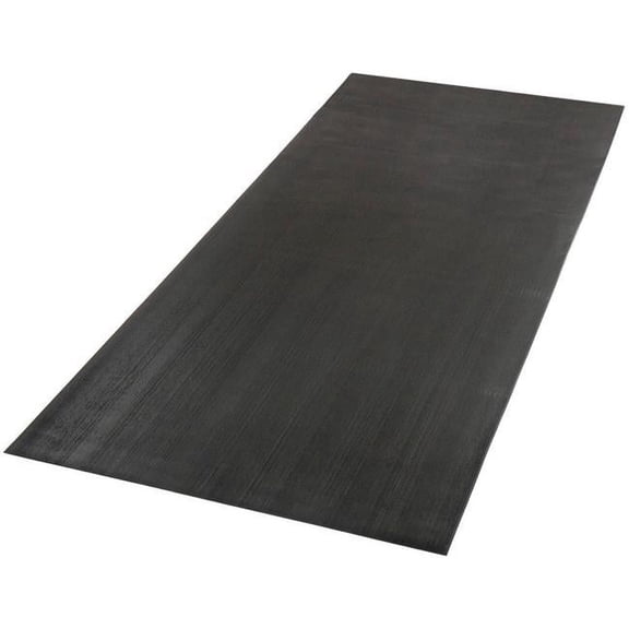 Apache Mills  0.125 in. x 4 ft. x 105 ft. Tuff Foot Corrugated Vinyl Runner - Black