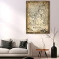 thumbnail image 5 of Wellesley Vintage Map Prints Canvas, Massachusetts Map Art Canvas, Canvas, Wellesley Map City style vintage Canvas , Canvas Wall Art, Street Map Artwork Canvas, 5 of 6