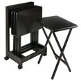 thumbnail image 4 of Winsome Brienda 5-PC Set Flip Top Snack Table Coffee Finish, 4 of 9