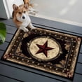 thumbnail image 3 of 2x3 Ft Entryway Area Rug, Western Stars Brown Kitchen Rug Runner Washable Floor Mat, Farmhouse Country Vintage Wood Grain Non Slip Indoor Door Mat Throw Carpet for Bathroom Living Room Bedroom, 3 of 8