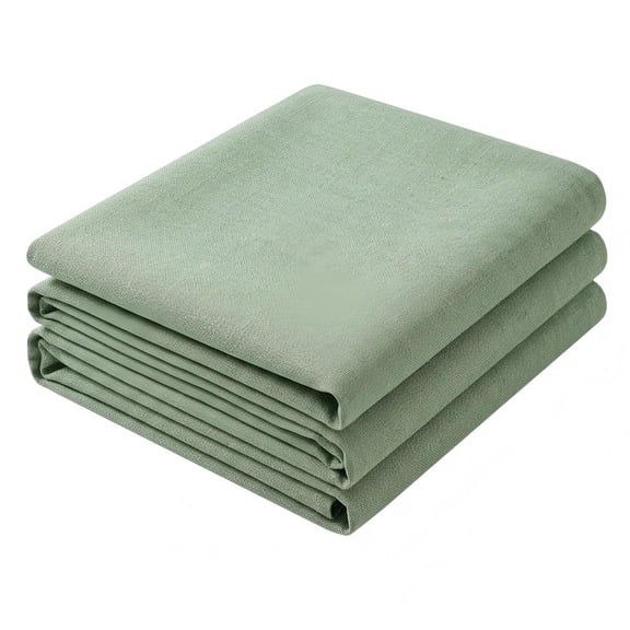 Rectangle tablecloth waterproof stain resistant, wrinkle free dining table cover, elegant linen texture for parties weddings outdoor events, fits 4-6 seat tables, 52 x 70 inches, sage green
