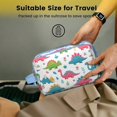 thumbnail image 5 of Toiletries Bag,Dinosaur and Mountain Pattern Mens Womens Toiletry Bag Bathroom Bag,Waterproof Toiletry Travel Bag Dopp Kit Shaving Bag 11x6.3x5.1 Inch, 5 of 5