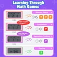 thumbnail image 2 of YOPTOP Math Games for Kids Age 5 6 7 8, LCD Writing Tablet Educational Math Learning Games for Kids, Birthday Gifts for Boys Girls,Pink, 2 of 5