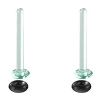 URTERYSER Glass Ear Stretching Set Single Flare Plugs Gauges for Ears with O Rings Expander Jewelry for Trendy Women and Men Transparent