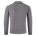 thumbnail image 3 of Men's Quarter-Zip Polar Fleece Jacket Long Sleeve Half Zip Fleece Pullover Sweaters Thermal Golf Sweatshirt, 3 of 7