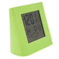 thumbnail image 2 of Dual Power Solar Battery Alarm Clock, Weather Forecast, Temperature, Humidity, Green, 2 of 4