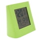 thumbnail image 2 of Dual Power Solar Battery Alarm Clock, Weather Forecast, Temperature, Humidity, Green, 2 of 4