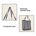 thumbnail image 4 of Christmas 2024! Rvasteizo Nylon Mesh Shoulder Beach Bag, Stadium Concert Storage Bag, 26L Mesh Beach Tote, Beach Bag Lightweight Foldable Tote For Beach Pool Vacation, 4 of 5