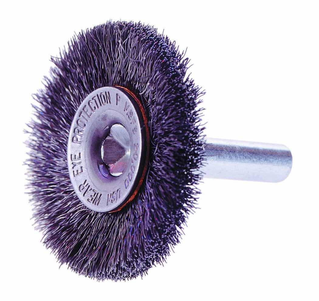 Osborn International 22080SP Crimped Stainless Steel Wire Wheel Brush 4500 RPM Maximum Rotational Speed 8 Diameter Wide Face