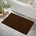 thumbnail image 3 of Brown Bathroom Rugs-Extra-Soft Plush Bath Mat Shower Bathroom Rug,1'' Chenille Microfiber Material, 15 x 23'' Super Absorbent Shaggy Bath Rug. Machine Wash & Dry., 3 of 8