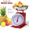 thumbnail image 5 of Alpine Cuisine Analog Kitchen Scale Red - Mechanical Kitchen Weighing Food Scale Weighs Up to 22 Lbs., Analog Food Scale for Kitchen - Measures in Grams and Ounces - Food Weight Scale, 5 of 7