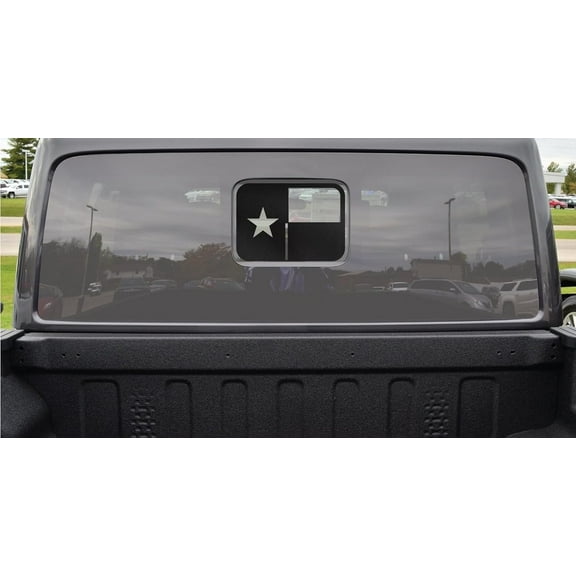 Texas State Flag Rear Sliding Window Decal Compatible with and Fits Jeep Gladiator 2020-2022