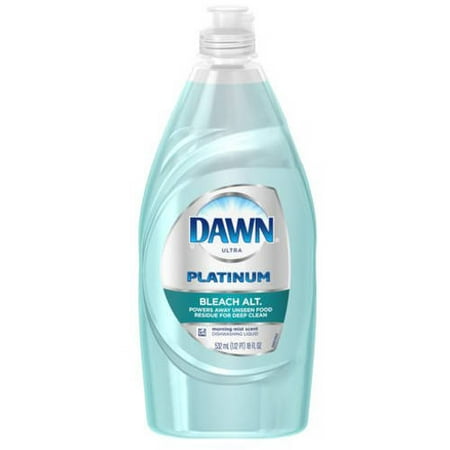 Dawn Ultra Platinum Dishwashing Liquid, Morning Mist, 18 Fl Oz