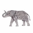 thumbnail image 4 of Eangee Elephant Wall Decor Gray, 4 of 5