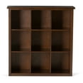 thumbnail image 5 of WyndenHall  Stratford Wood Transitional 9-cube Bookcase - 43.2"w x 15"d x 44.6" h Russet Brown Lacquer, Stained, 5 of 5
