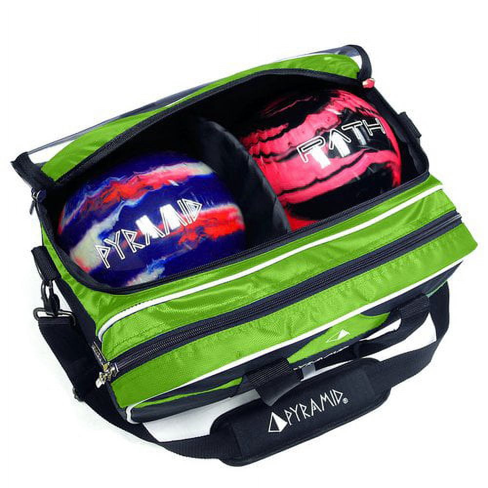 Pyramid Path Double Tote Plus Clear Top Bowling Bag (Holds Shoes) Bowling Bag