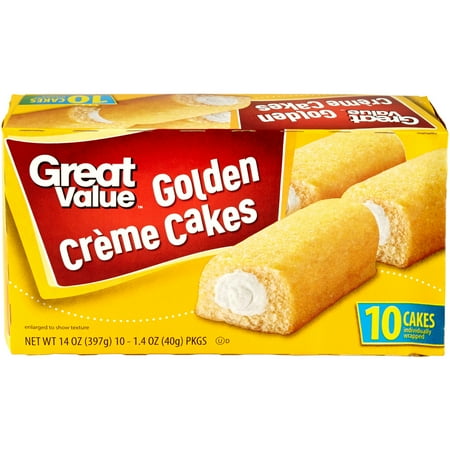 Great Value Golden Creme Cakes, 10ct