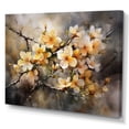 thumbnail image 2 of DESIGN ART Designart "Yellow Grey Apple Tree Melody" Floral Apple Tree Canvas Prints 44 in. wide x 34 in. high, 2 of 5