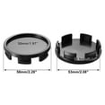 thumbnail image 5 of Unique Bargains 4 Pcs 58mm Dia 6 Clips Automotive Wheel Center Tyre Hub Caps Cover for Car,Black, 5 of 7