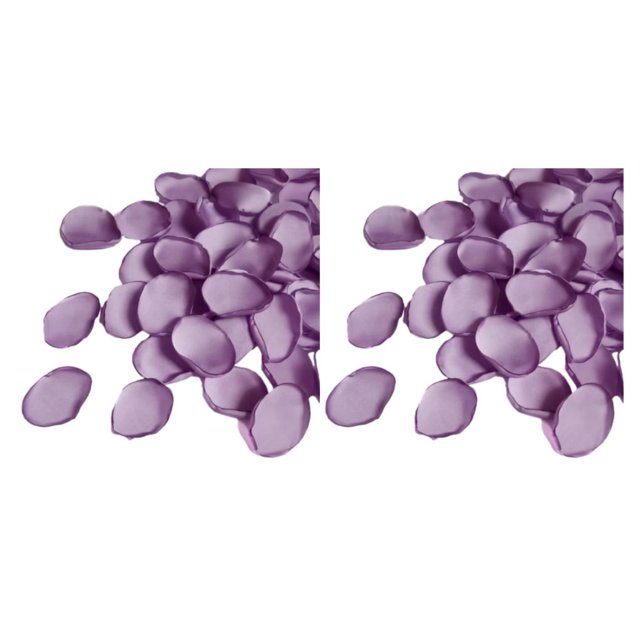 Decodeary 400 Pcs Pétales de Soie pour Décorations Polyvalentes Polyester Écologique Réutilisable Pâte de Haricot Violet Couleur Unie 2ensemble