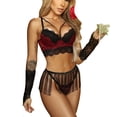 thumbnail image 1 of Gibobby Conjuntos de bragas de encaje Lencería sexy para mujer, ropa interior sexy, lencería para mujer(Negro, XG), 1 of 5