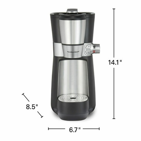 Hamilton Beach - Convenient Craft  Single Serve Rapid Cold Brew & Hot Coffee  Brewer - Black