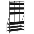 thumbnail image 3 of vidaXL Clothes Rack with Shoe Storage Freestanding Coat Stand for Hallway, 3 of 6