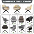 thumbnail image 6 of Xixirimido Beach Sea Starfish Pattern Swivel Armchair Accent Dining Chair Cover, Stretch Mid-Back Office Desk Chair Slipcover Leisure Arm Chair Protector Soft Covers for Home, 6 of 7