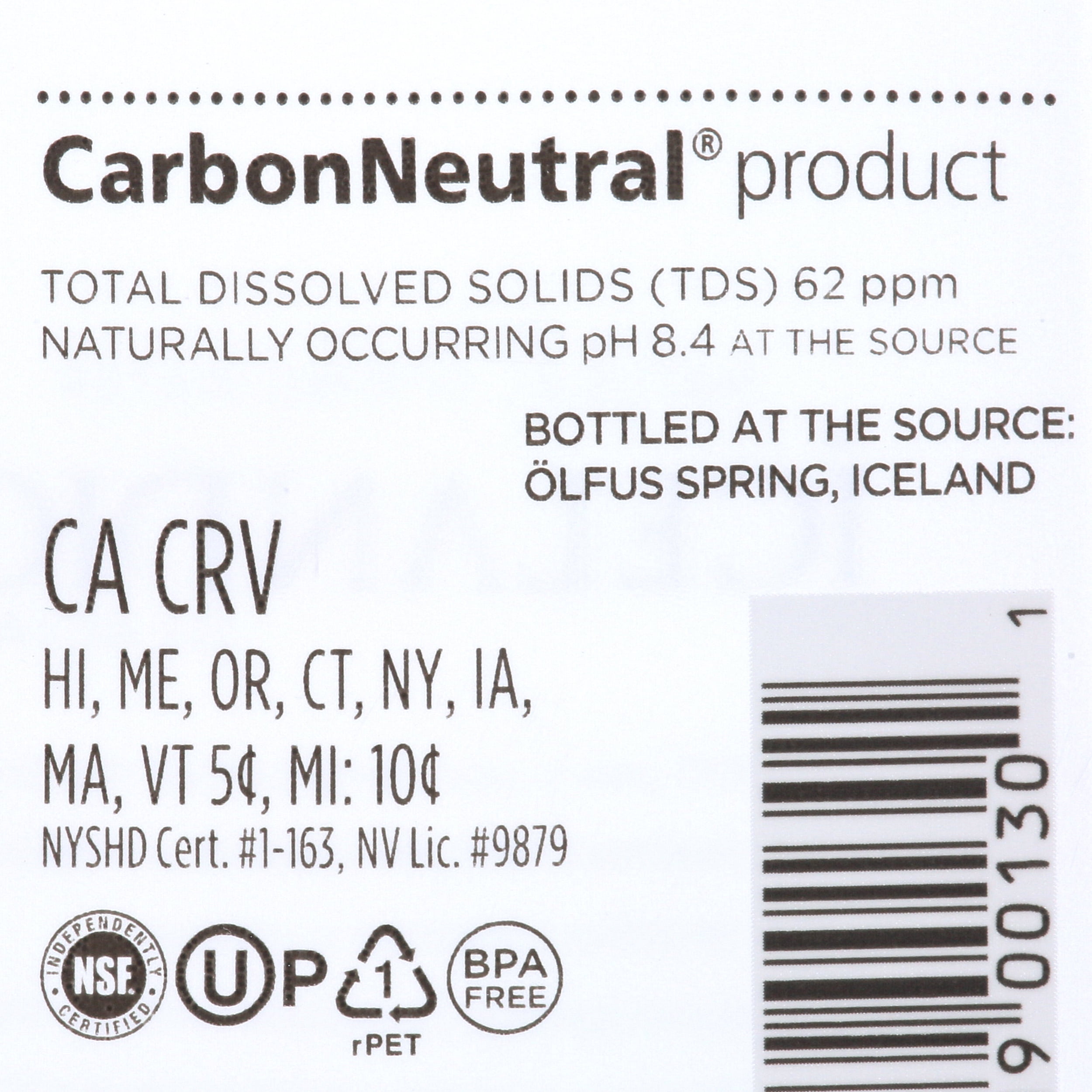 celandic Glacial Natural Spring Water, 12 Pack, 33.8 fl. oz. Bottles