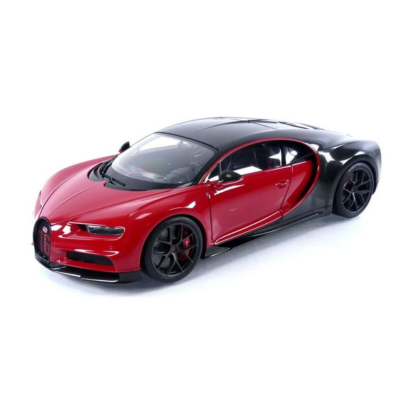 2019 Bugatti Chiron Sport Italian Red and Carbon Black 1/18 Model Car by Autoart
