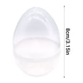 thumbnail image 3 of Transparent Twist Easter Eggs Storage Box – Clear Plastic Hollow Round Egg Container • Handheld Openable Decor Case for Treats, Toys, Gifts, 1-Pack, 3 of 9