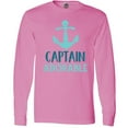 thumbnail image 3 of Inktastic Captain Adorable, Boat Anchor, Nautical - Blue Long Sleeve T-Shirt, 3 of 5