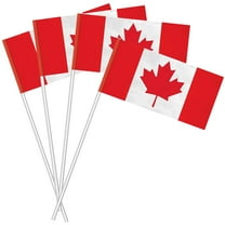 Canadian Pride Small Fabric Flag | 3" x 6" | 4 Pcs